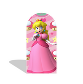 Supper Mario Princess Happy Birthday Party Arch Backdrop Wall Cloth Cover